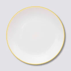 5five Assiette 25 cm, Jaune moutarde