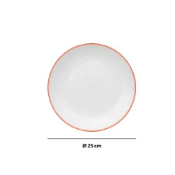 5five Assiette 25 cm, Rose nacarat