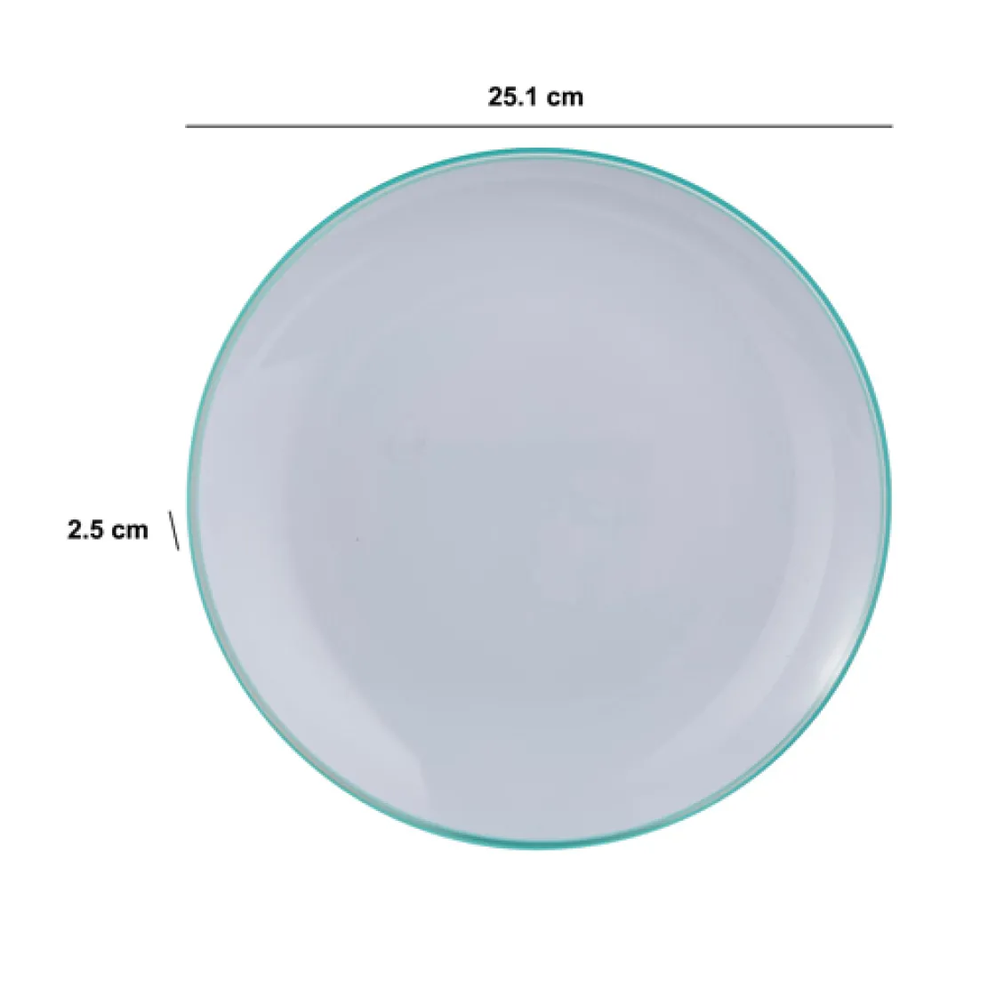 5five Assiette 25 cm, Vert menthe