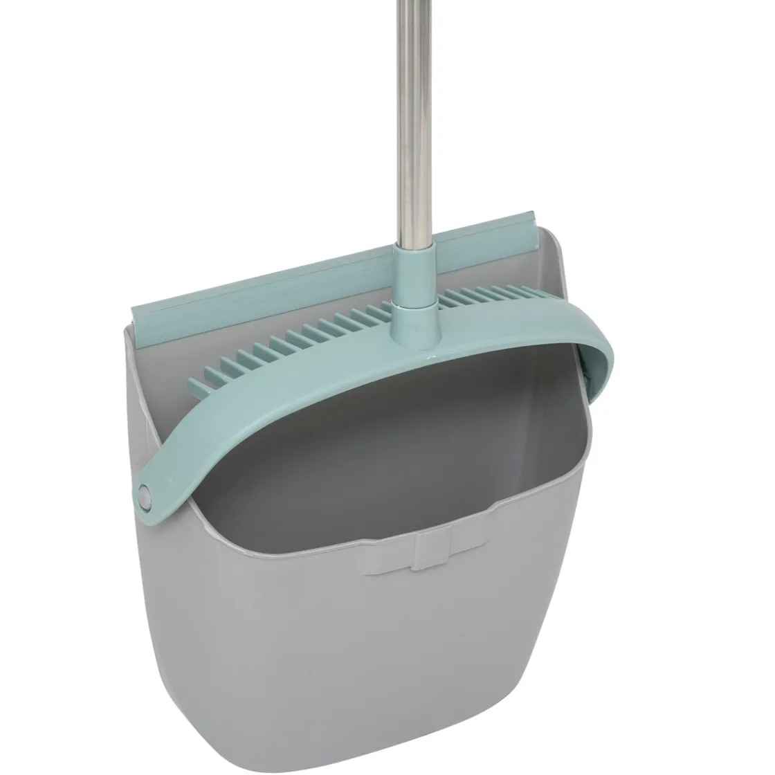 5five Balai et pelle pivotant, Gris et bleu