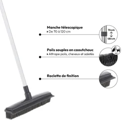 5five Balai télescopique caoutchouc