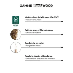 5five Balayette 37cm en bois