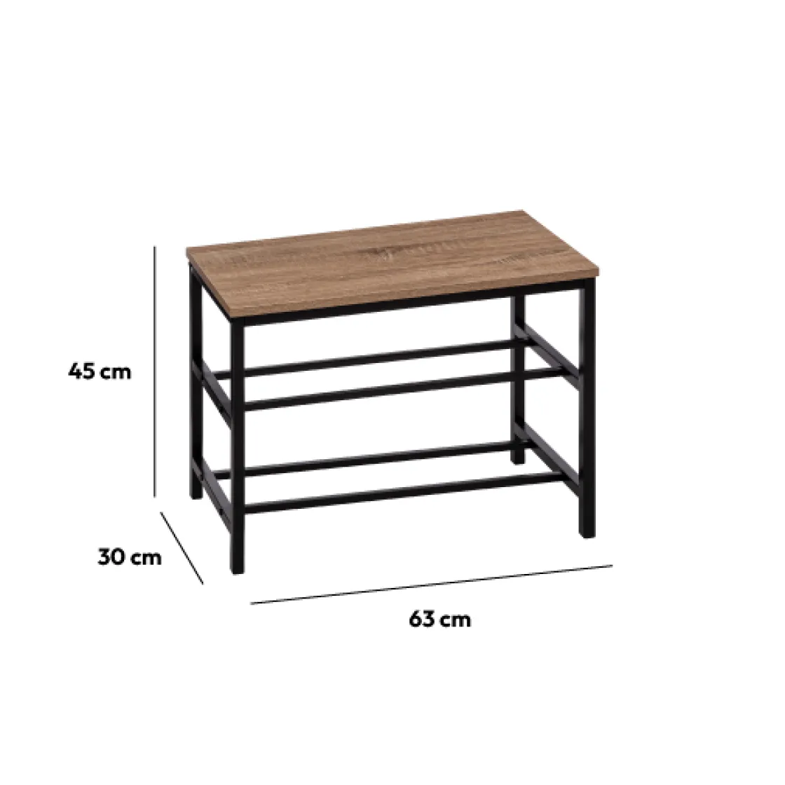 5five Banc range-chaussures 2 niveaux