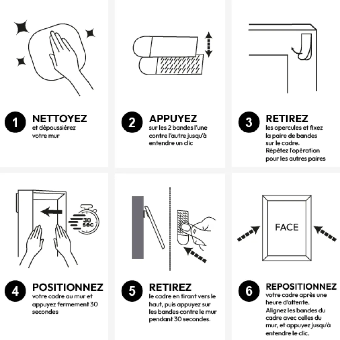 5five Bande de fixation murale sans perçage