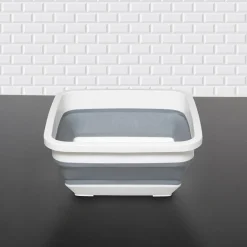 5five Bassine retractable 8L -  Blanc, Gris