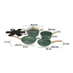 5five Batterie de cuisine, 5 pièces + 1 protection