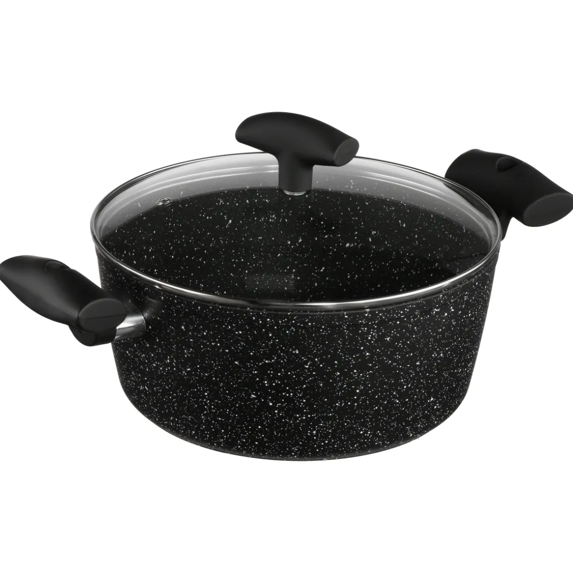 5five Batterie de cuisine en aluminium, 4 pièces + 6 protections