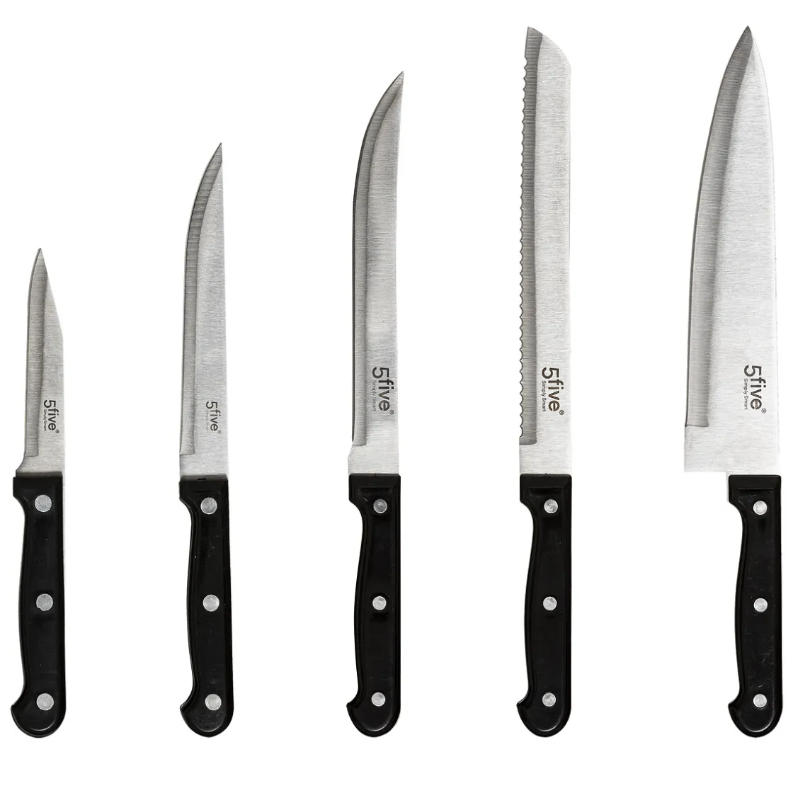 5five Bloc 11 couteaux avec aiguisoir/ciseaux