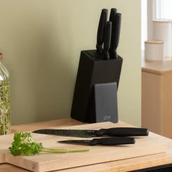 5five Bloc 6 couteaux, Noir
