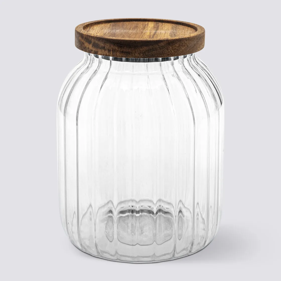 5five Bocal en verre 2L, Acacia