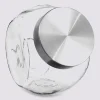 5five Bocal verre à bonbons couvercle inox 1,5L