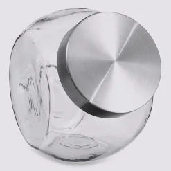 5five Bocal verre à bonbons couvercle inox 2,1L