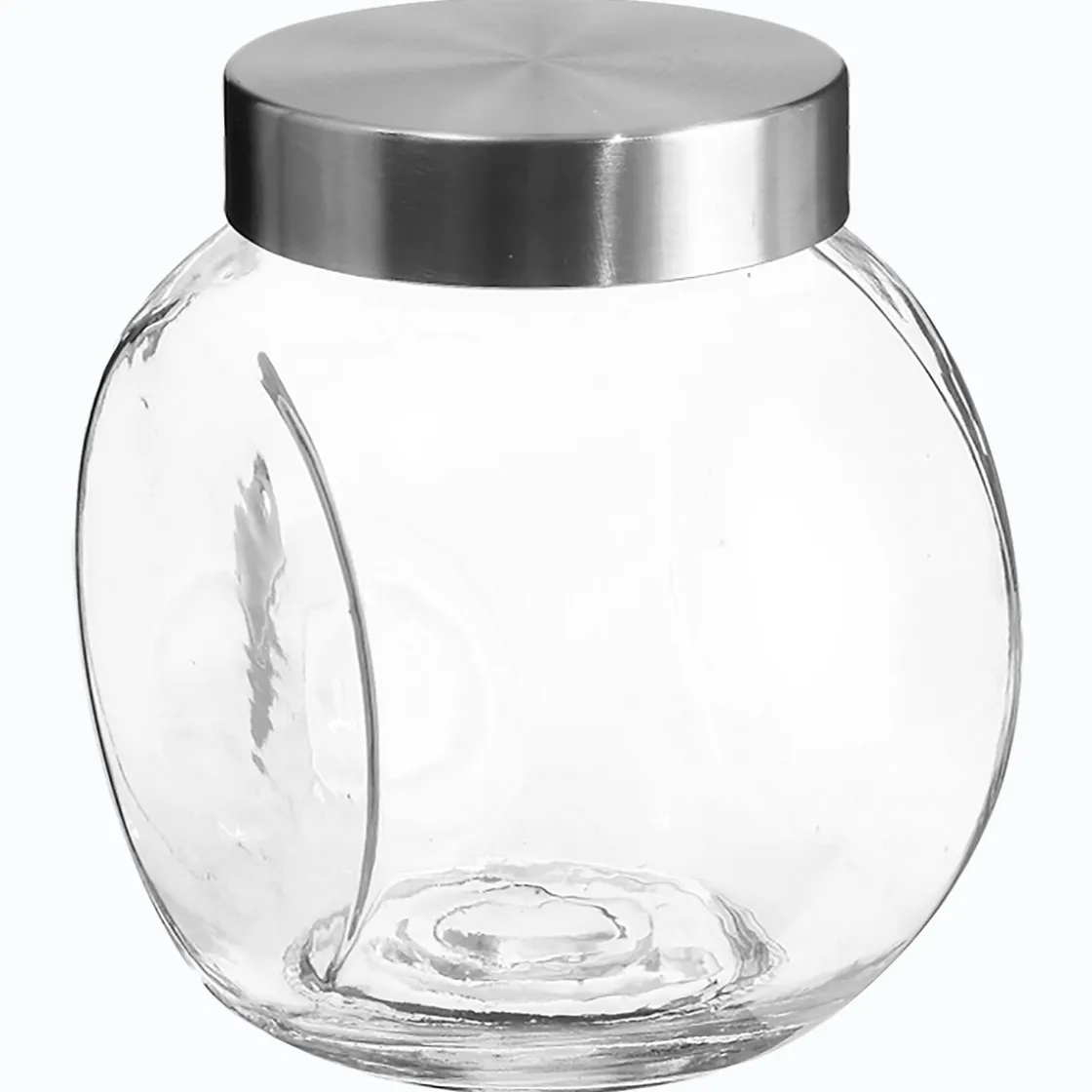 5five Bocal verre à bonbons couvercle inox 2,1L