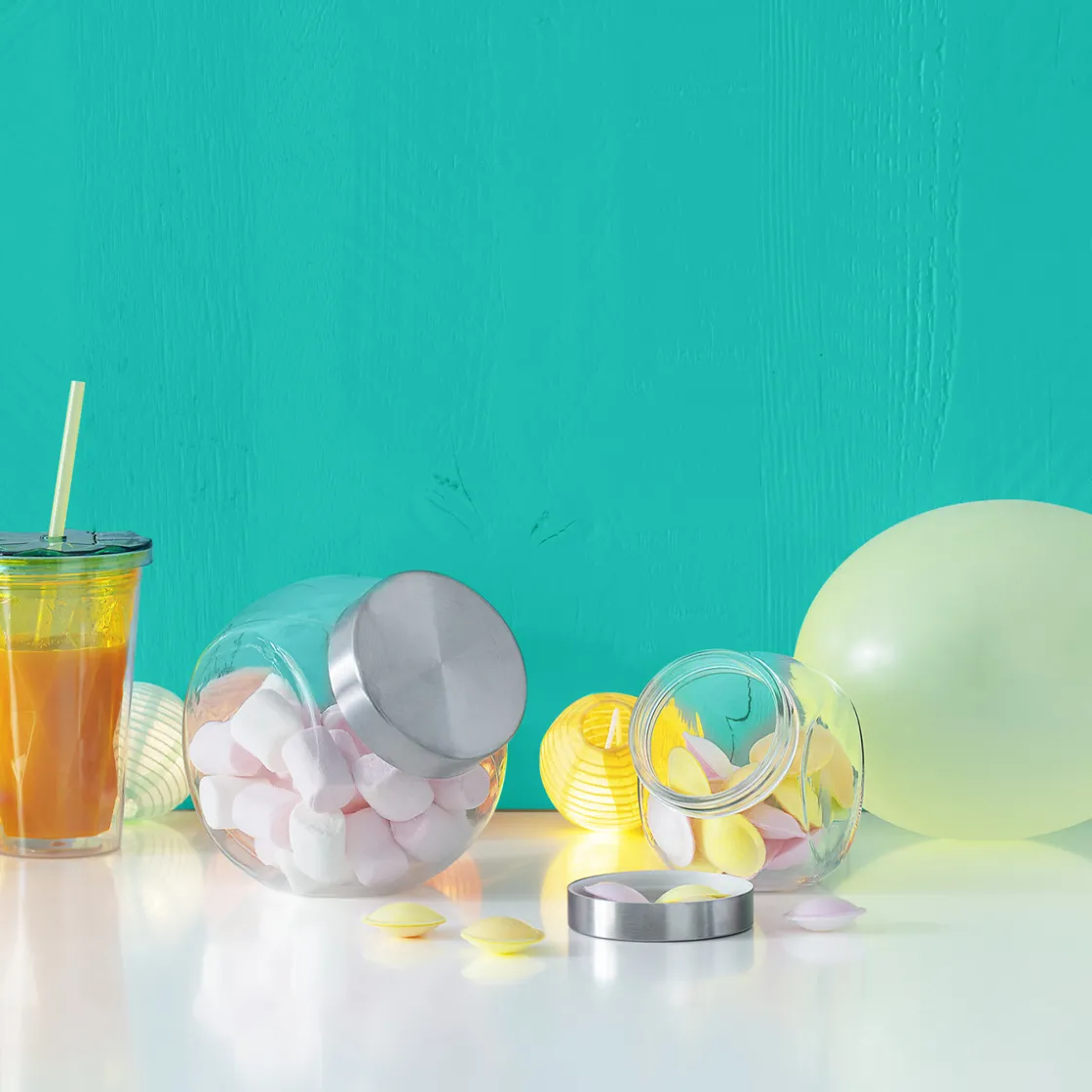 5five Bocal verre à bonbons couvercle inox 650ml