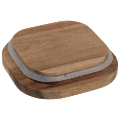 5five Bocal verre avec couvercle hermétique acacia, 0,4L