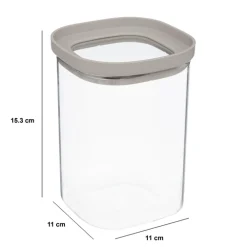 5five Bocal verre avec couvercle hermétique 1L