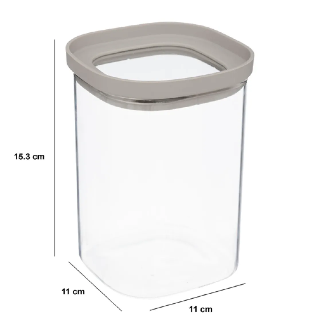 5five Bocal verre avec couvercle hermétique 1L