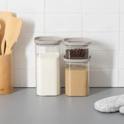 5five Bocal verre avec couvercle hermétique 1L