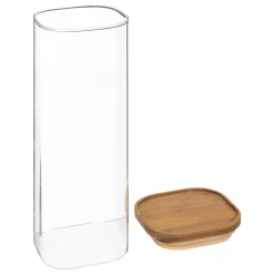 5five Bocal verre couvercle acacia 2L