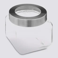 5five Bocal verre couvercle contour acier 0,8L