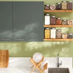 5five Bocal verre couvercle contour acier 2L