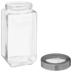 5five Bocal verre couvercle contour acier 2L