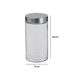 5five Bocal verre couvercle inox 1,7L