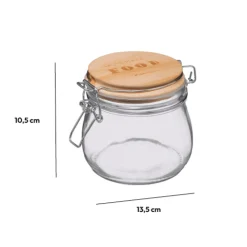 5five Bocal verre couvercle pin, 0,5L