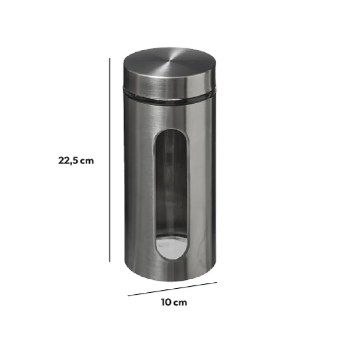 5five Bocal verre et inox 1,25L
