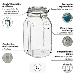 5five Bocal verre 1L