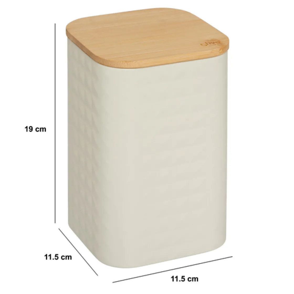 5five Boite de conservation métal couvercle bambou, 2L