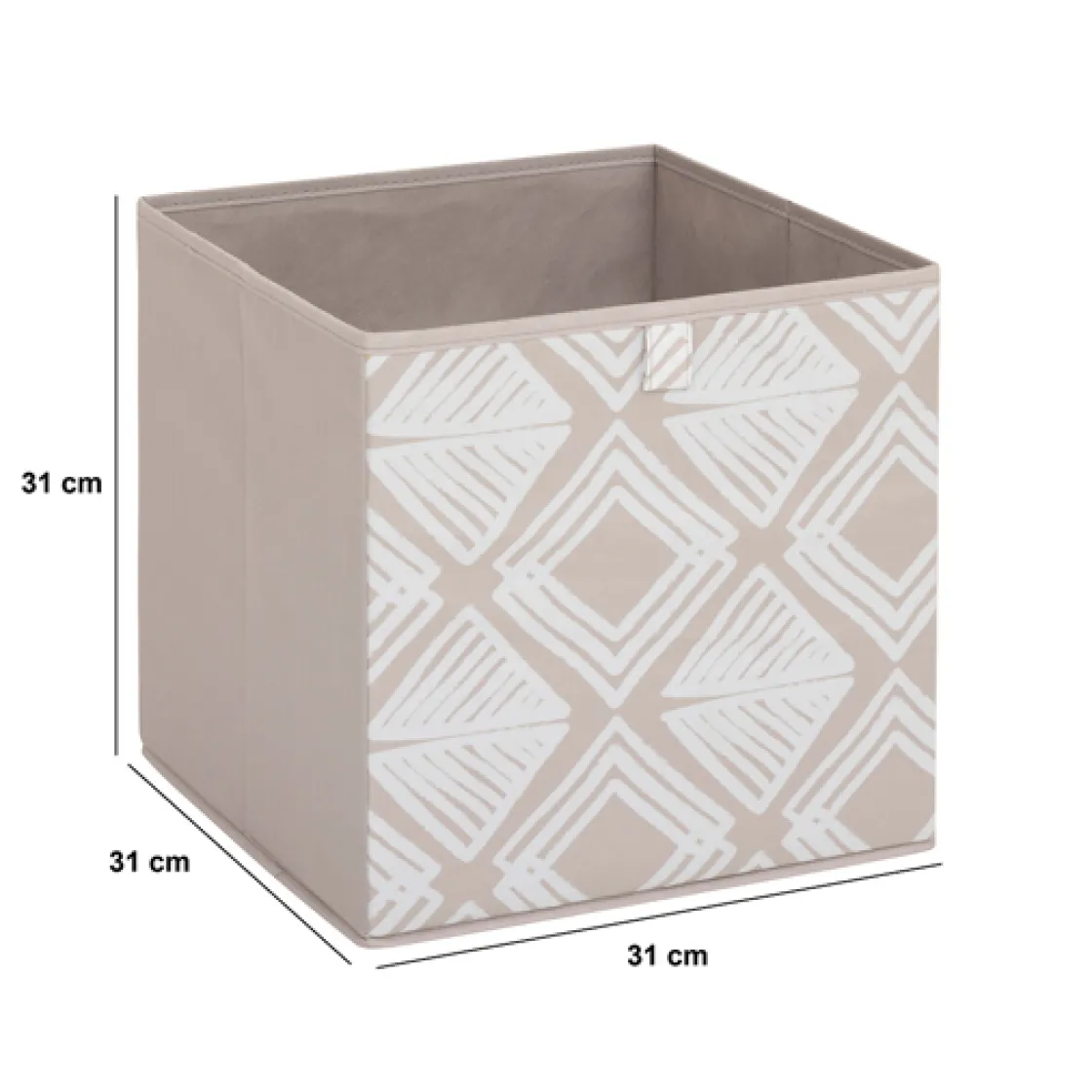 5five Boite de rangement 31x31 cm, Beige