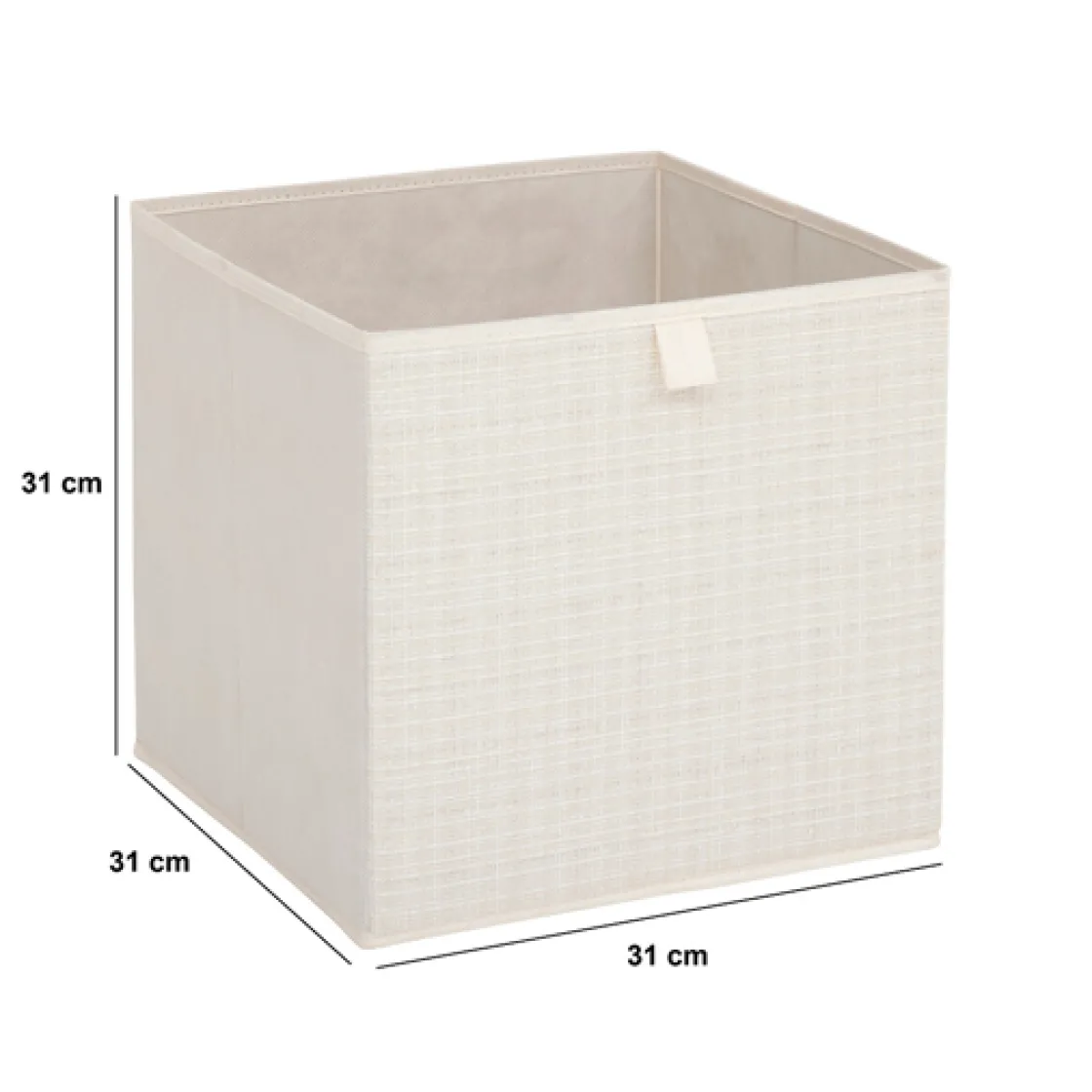5five Boite de rangement 31x31 cm, Beige
