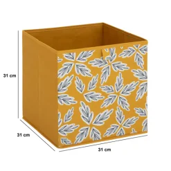 5five Boite de rangement 31x31 cm, Jaune