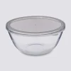 5five Bol à mixer 27cm avec couvercle, Verre