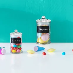 5five Bonbonnière en verre avec ardoise 1,2L