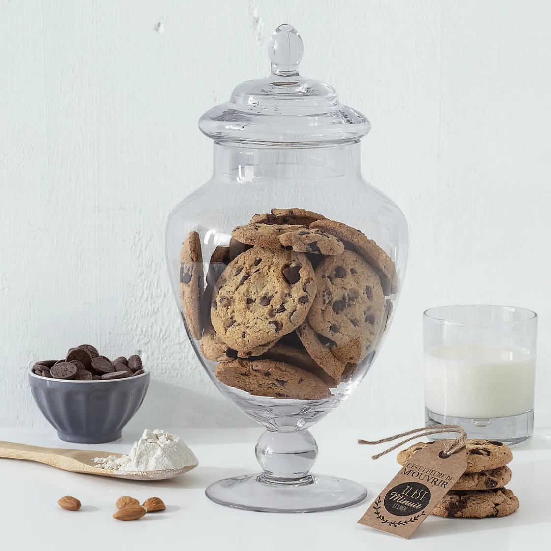 5five Bonbonnière verre sur pied 2,1L