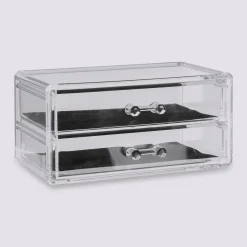 5five Boîte à bijoux 2 tiroirs, Transparent