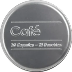 5five Boîte à café capsules métal, Noir