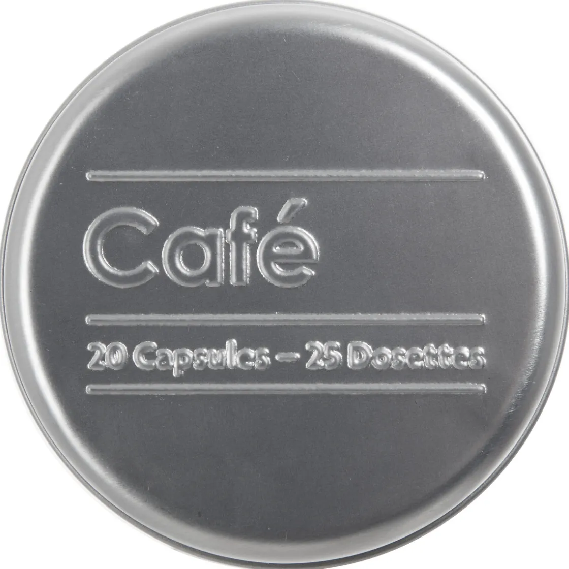 5five Boîte à café capsules métal, Noir
