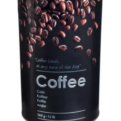 5five Boîte à café métal 500g, Noir