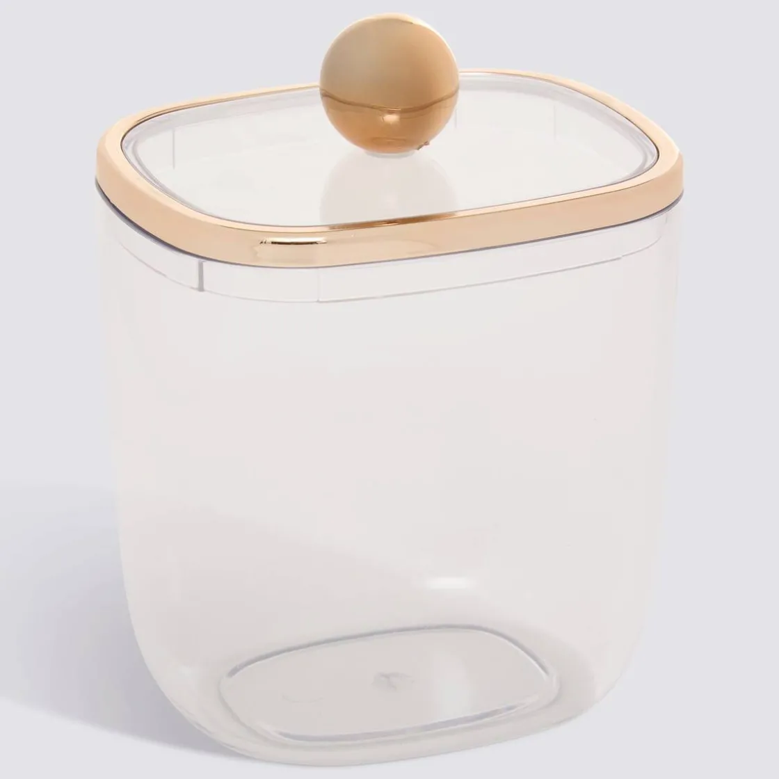 5five Boîte à cotons et cotons-tiges, L.8,9 cm, Transparent