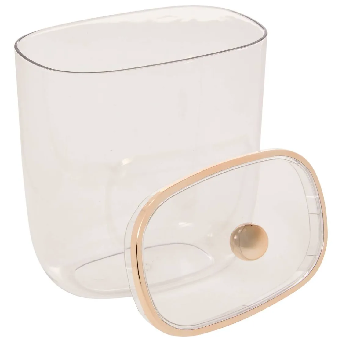 5five Boîte à cotons et cotons-tiges, L.15 cm, Transparent