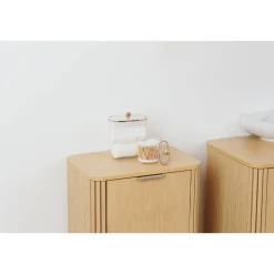 5five Boîte à cotons et cotons-tiges, L.15 cm, Transparent