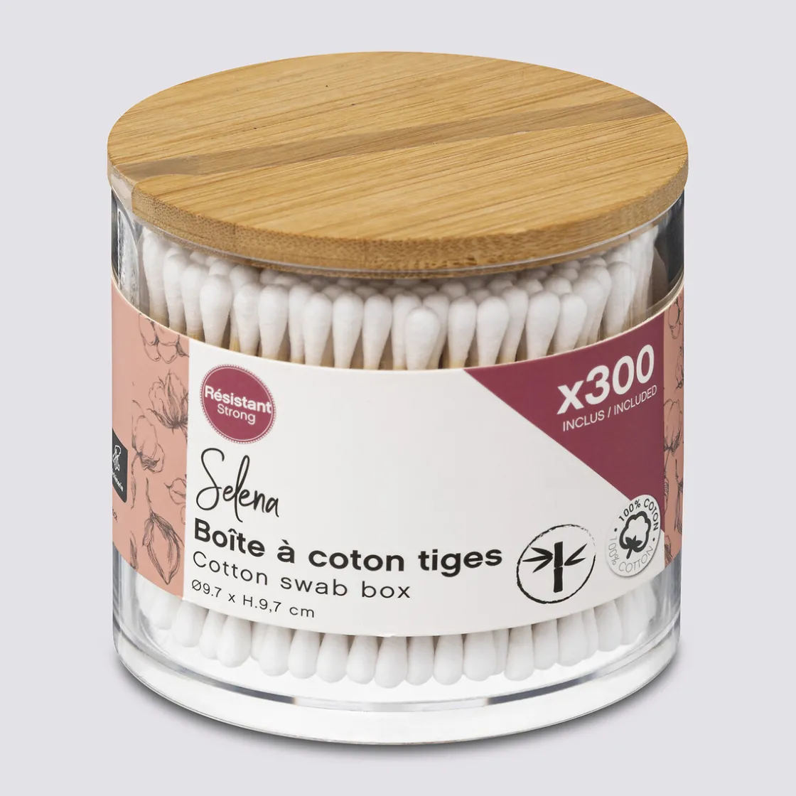 5five Boîte 300 cotons-tiges, Bambou