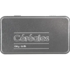 5five Boîte à céréales 750g métal, Noir