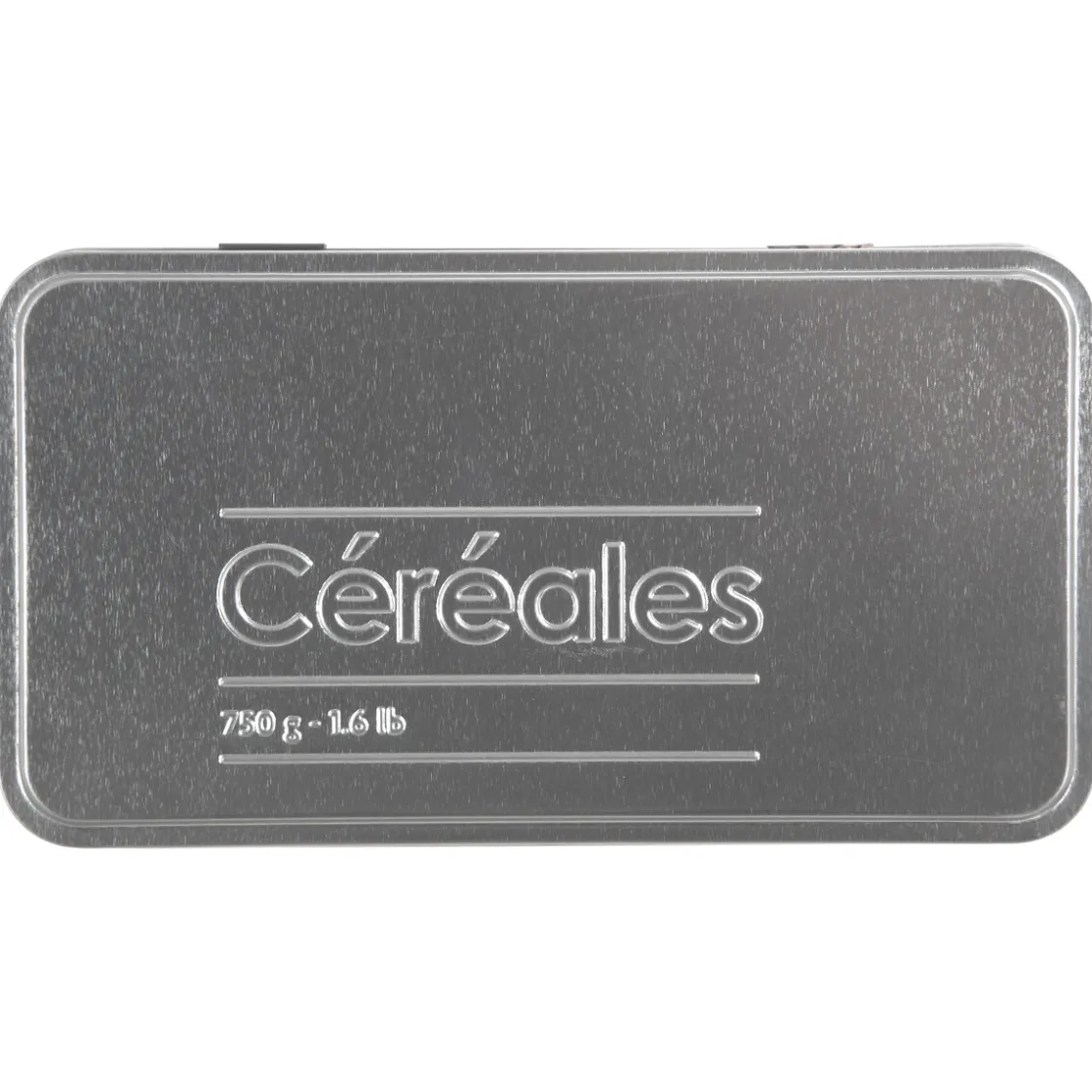 5five Boîte à céréales 750g métal, Noir