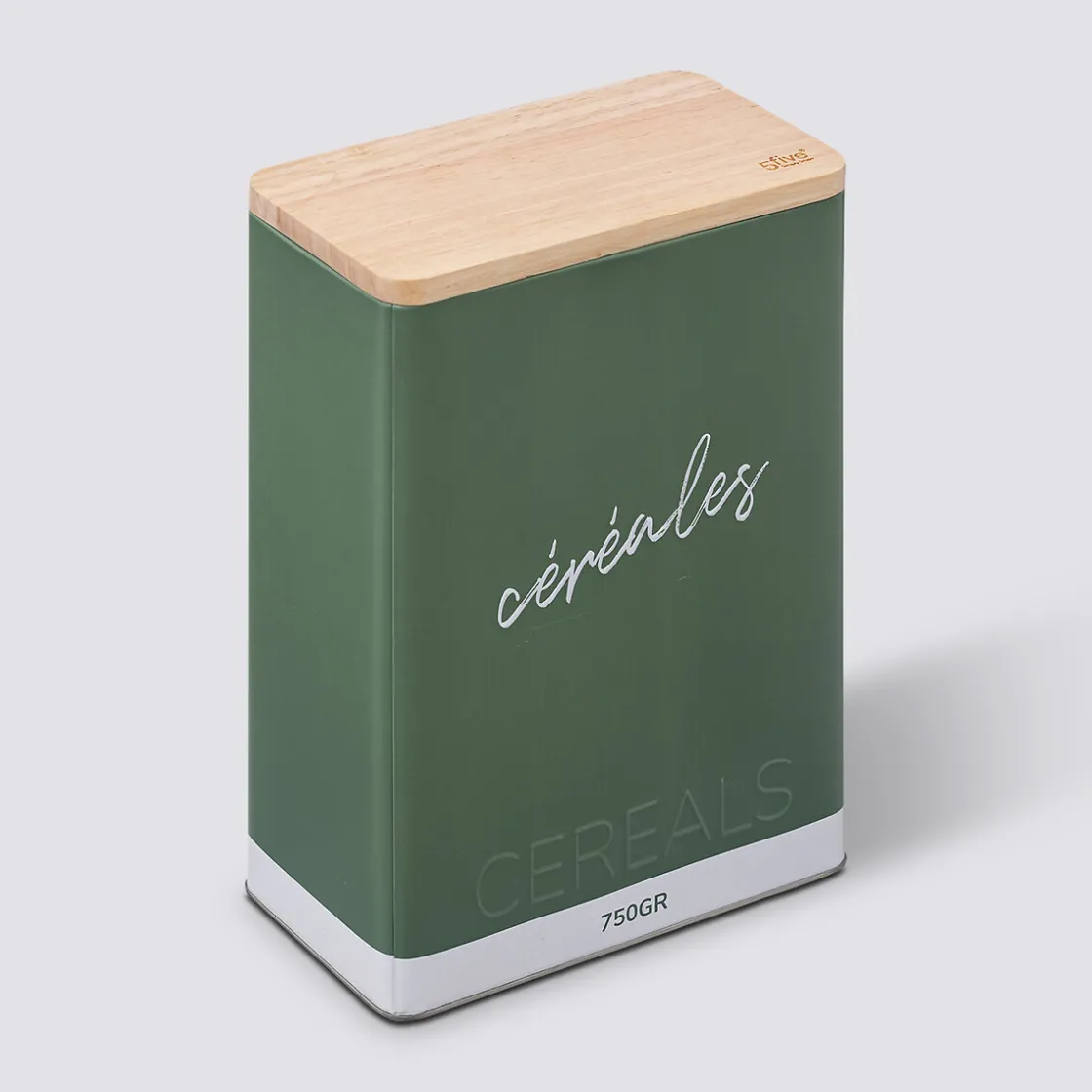 5five Boîte à céréales 750g, Vert