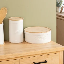 5five Boîte à farine, Céramique blanc