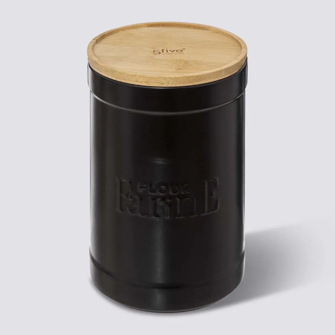 5five Boîte à farine, Céramique noir